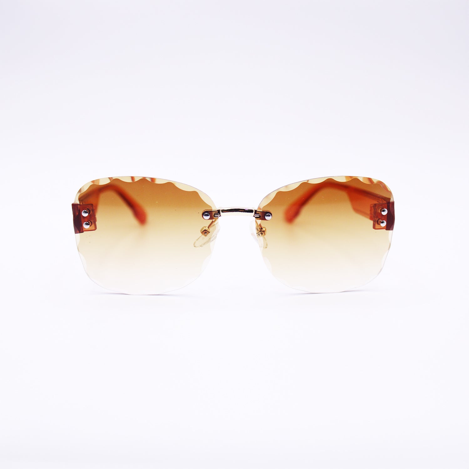 Scalloped Square Sunglasses