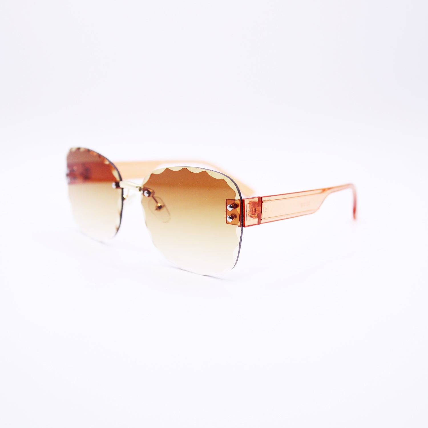 Scalloped Square Sunglasses