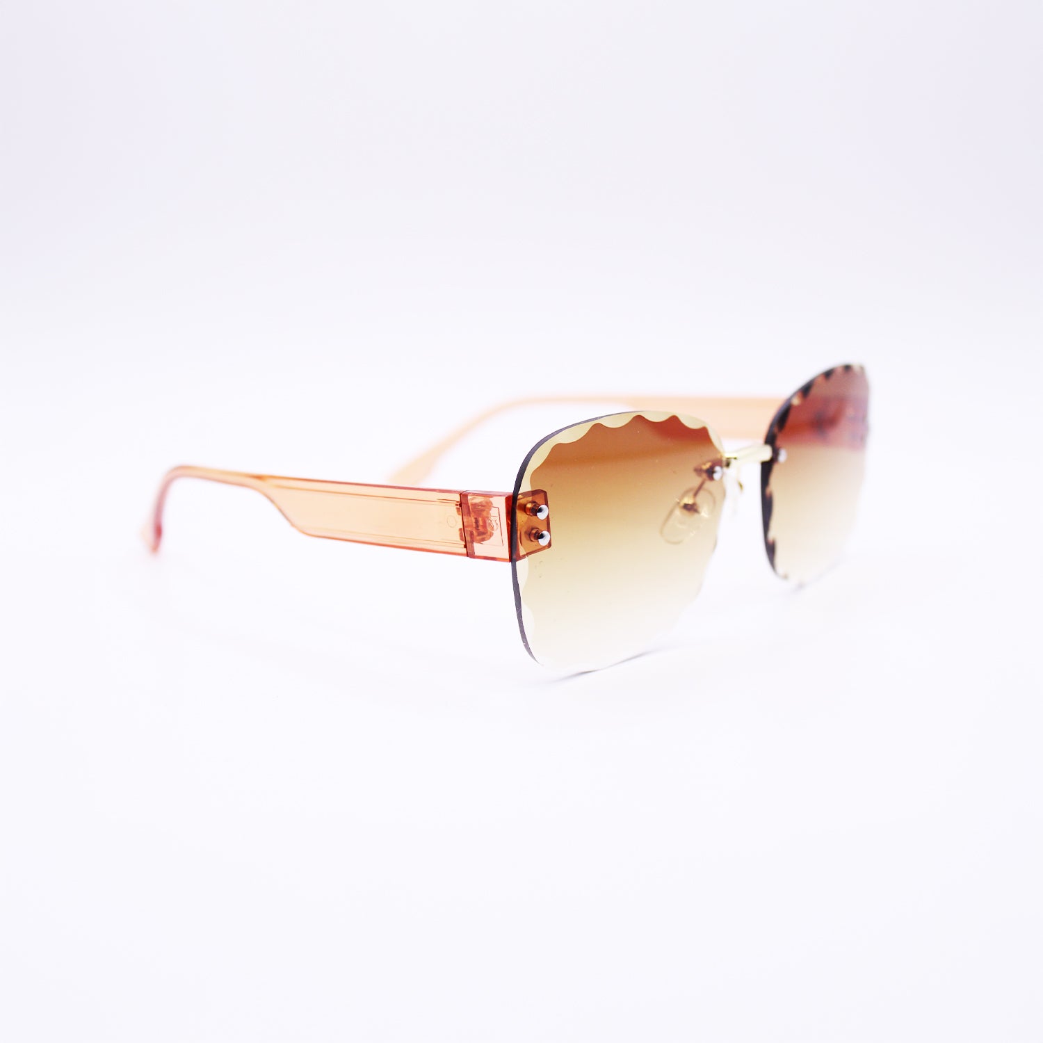 Scalloped Square Sunglasses