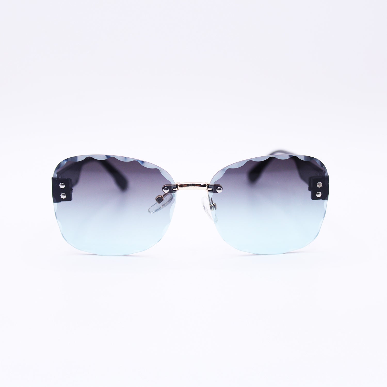 Scalloped Square Sunglasses