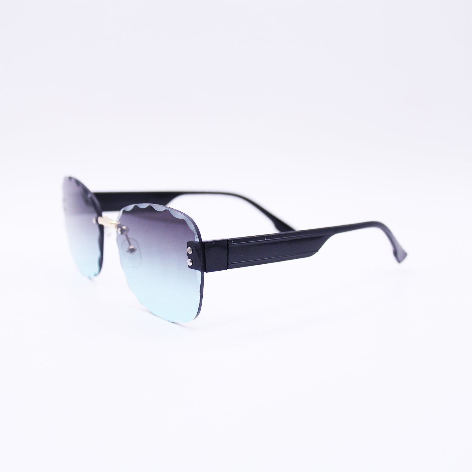 Scalloped Square Sunglasses