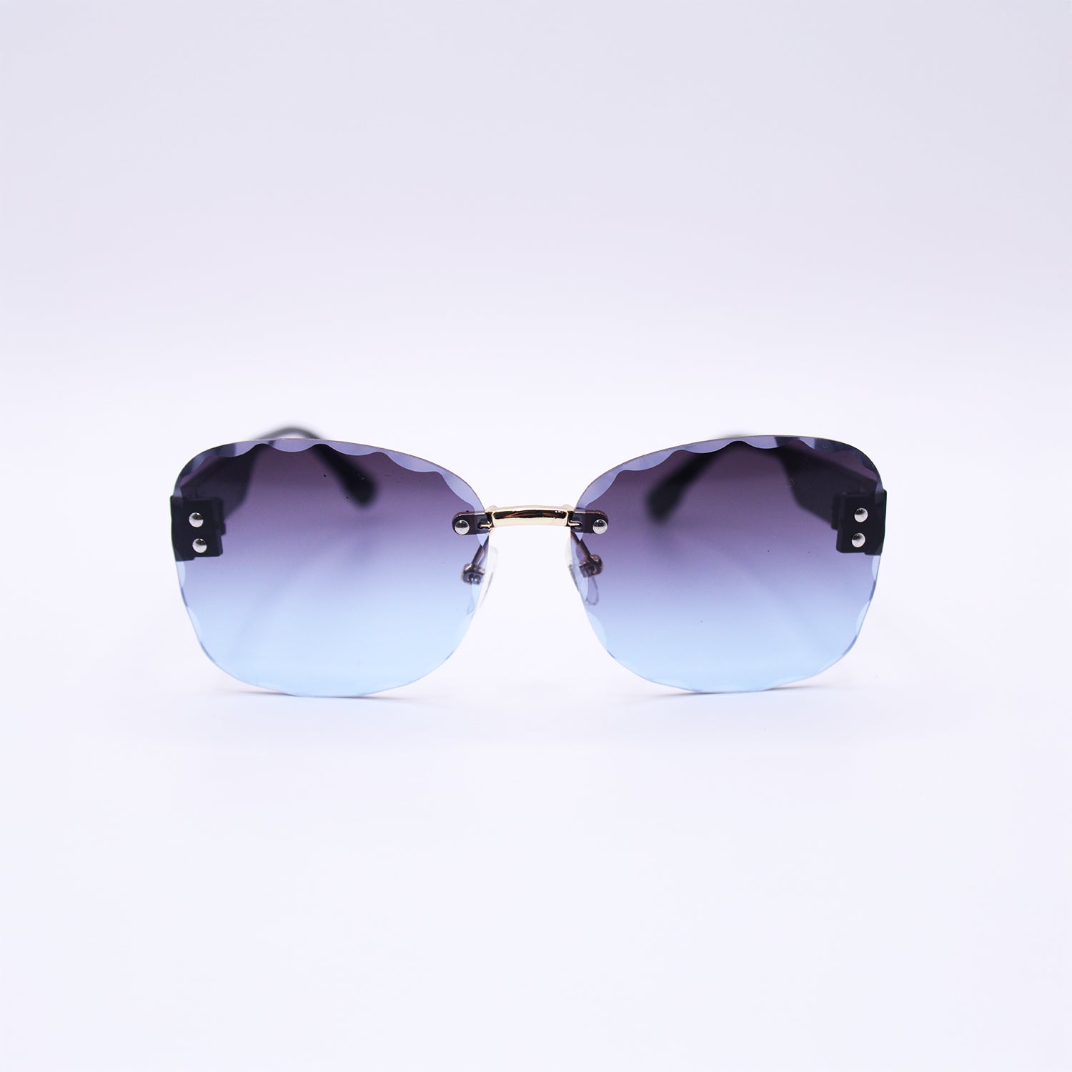 Scalloped Square Sunglasses