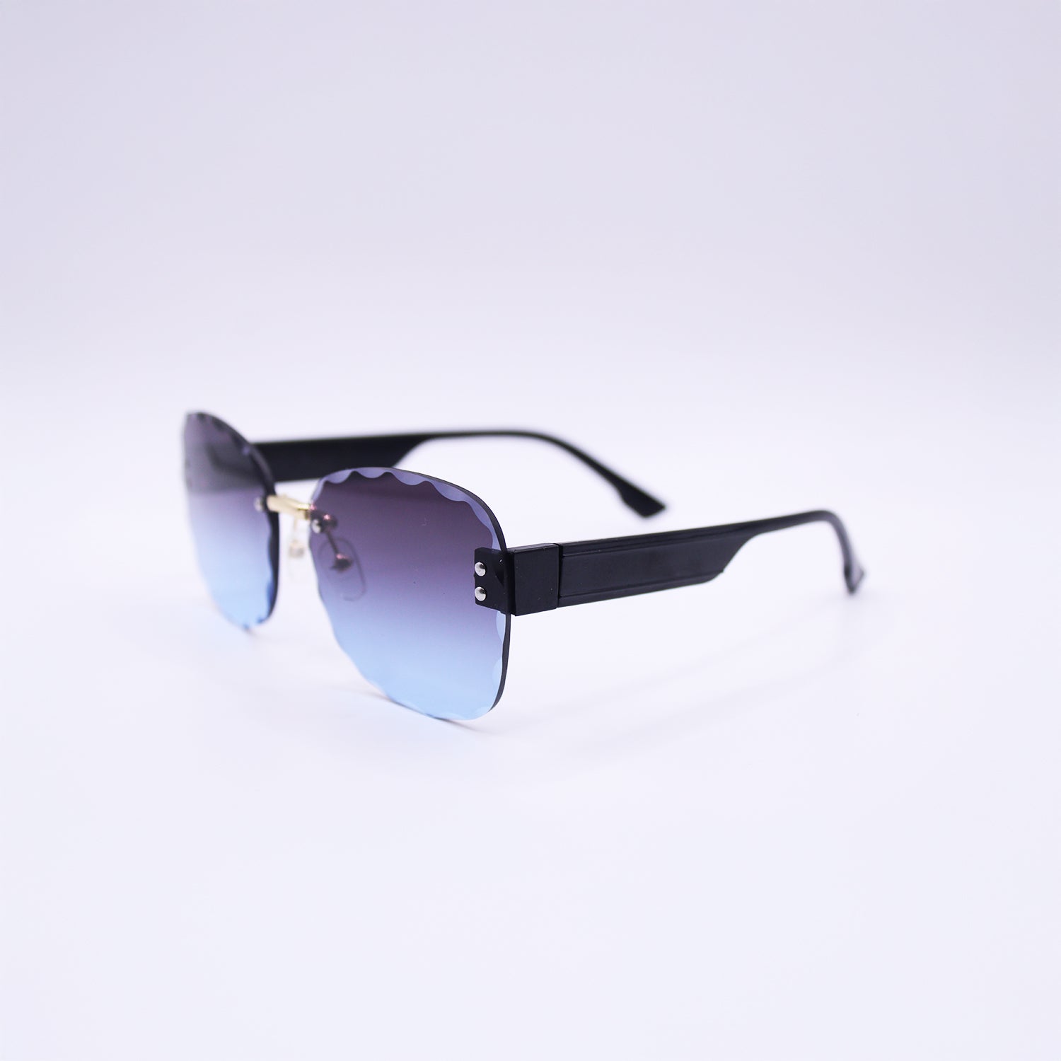 Scalloped Square Sunglasses