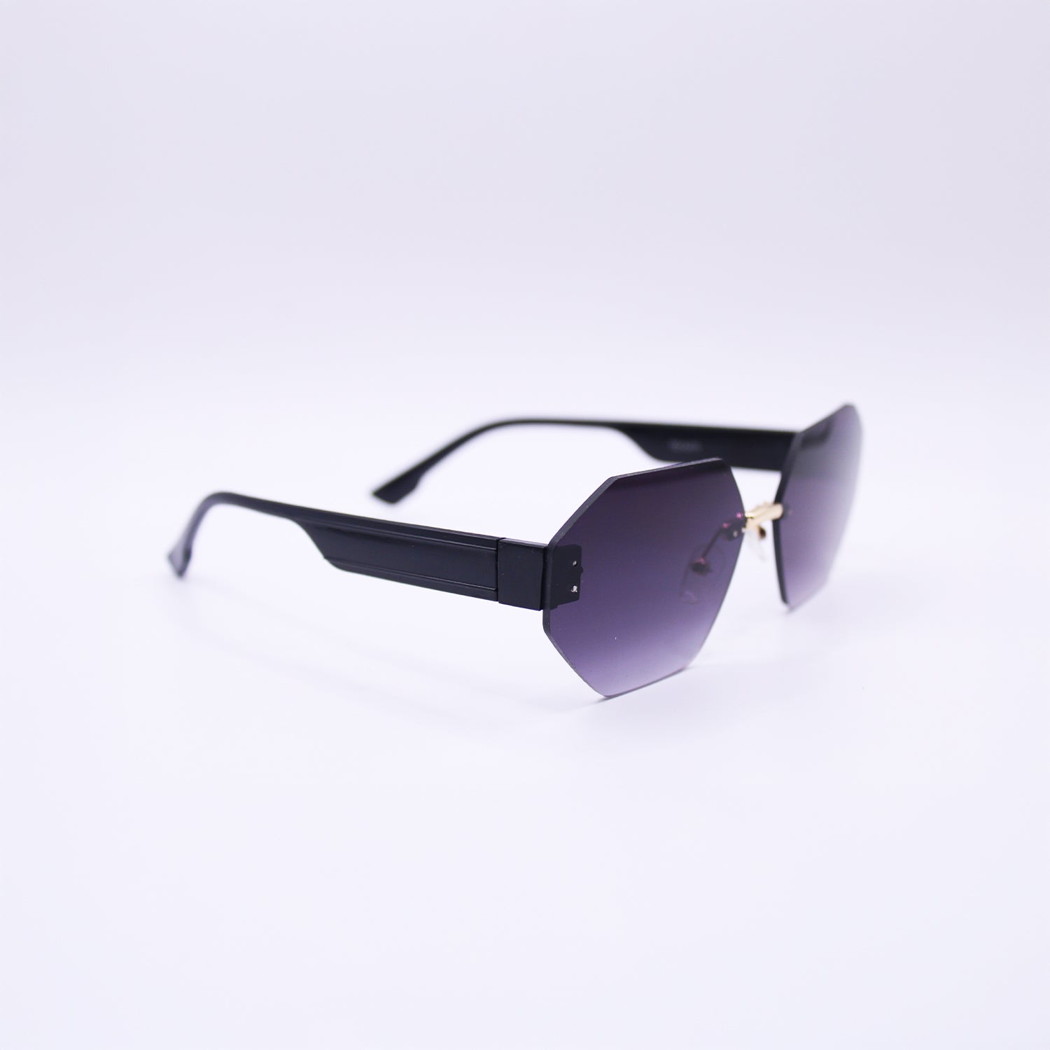 Hexagon Sunglasses with Gradient Lenses