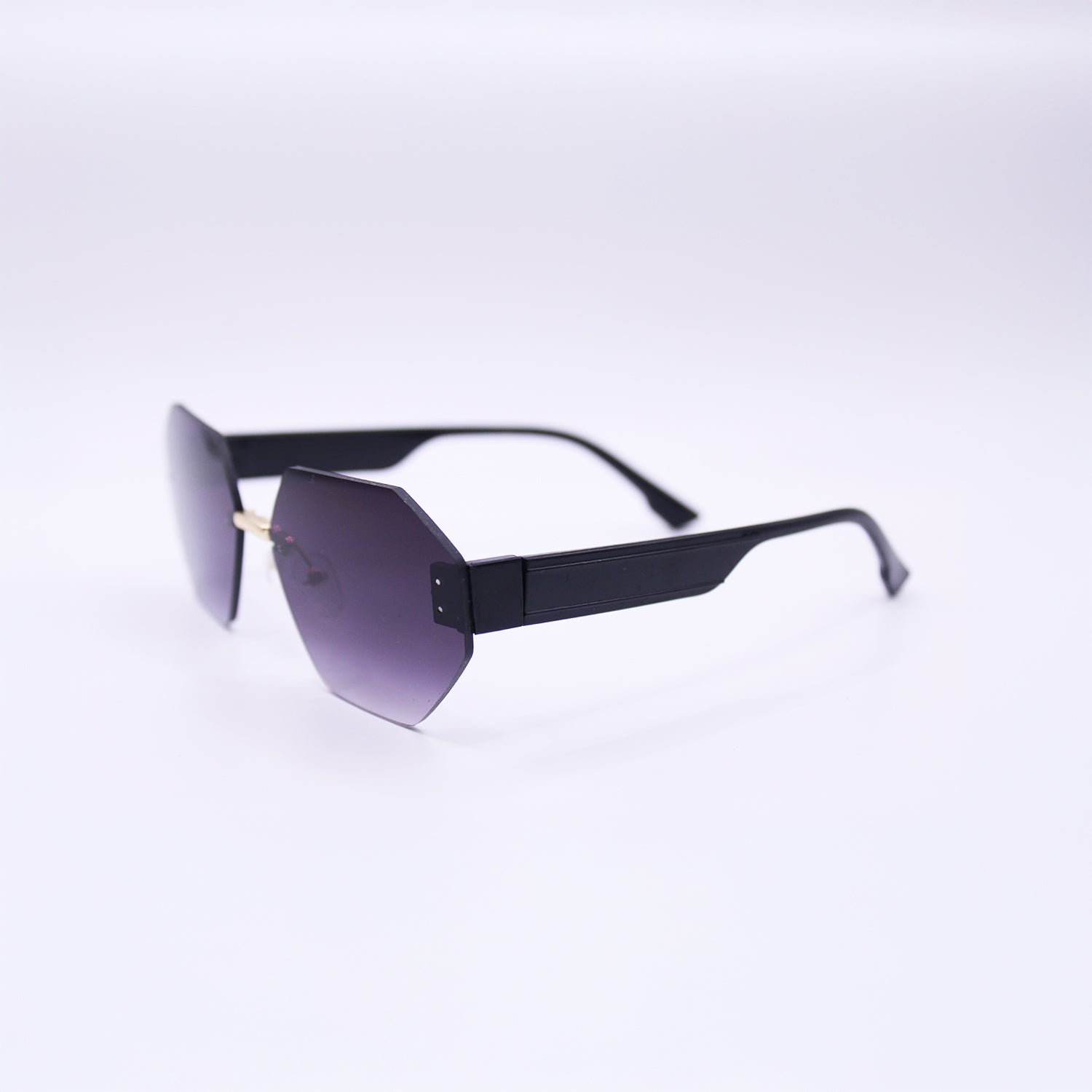 Hexagon Sunglasses with Gradient Lenses