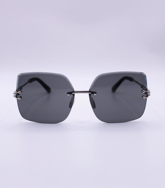 UV Protection, Toughened Glass Lens Retro Square Sunglasses